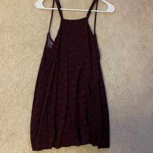 Burgundy dress